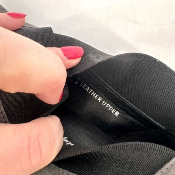 Eric Michael Gayle Women Suede Leather Block Heel Slip On Pumps Gray Size 40 10 - Picture 10 of 11